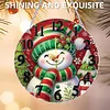 (US Local) DIY Xmas Diamond Painting Ornament with Clock Function Creative Craft