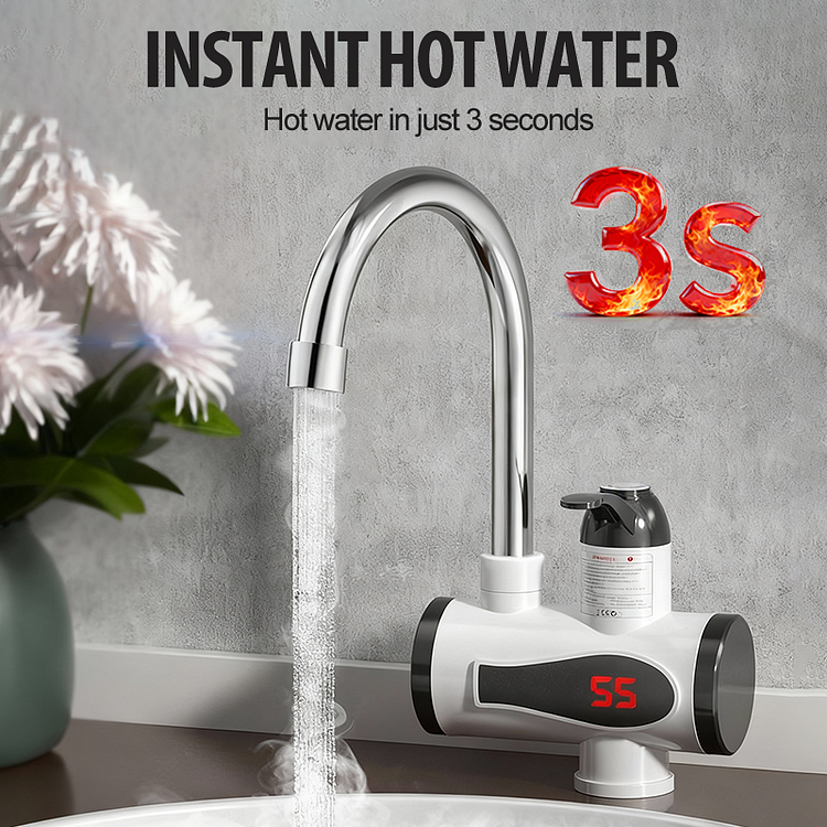 Rubinetto elettrico istantaneo per acqua calda sicuro e conveniente