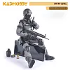 Plastic multi-accessory military model 12-inch jungle sniper with Barrett 1/6 soldier