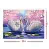 Swans - Partial Round Diamond Painting