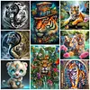 (Multi-Style) Tiger- 11CT Stamped Cross Stitch 40*40cm/40*55cm