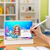 Diamond Painting Mermaid 2027 Paper Calendar Monthly Flip Tabletop Calendar Kit