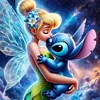Elf And Stitch - 11CT Stamped Cross Stitch - 40*40cm - Disney