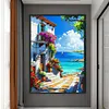 Seaside Town-11CT Stamped Cross Stitch 40*60cm/15.75*23.62in (Big Size)