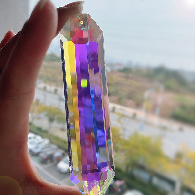 AB Crystal Rainbow Suncatcher &ndash; Long Prism Light Catcher for Aspiring Decor