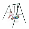 [US Local Warehouse] Swing Set Frame Rust Proof Outdoor Swing Stand Backyard Metal Hammock Stand Set Double Swinging Frame Set for Kindergarten Shopping Mall Park