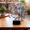 Gorgeous Animal Diamond Painting Night Light 5D DIY Diamond Painting Lamp (Horse)