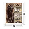 Words Cat-11CT Stamped Cross Stitch 40*50cm