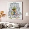 4 Season Window-Summer-14CT Stamped Cross Stitch Kit(29x36cm)