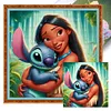 (Multi-Style) Princess And Stitch Disney-11CT Stamped Cross Stitch 40*40cm