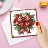 6Pcs Diamond Painting Christmas Bow Greeting Cards Christmas Cards