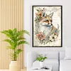 (Big Size) Vintage Poster Fox - 11CT Stamped Cross Stitch 40*60cm/15.75*23.62in（Poster Cross stitch）