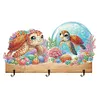 (US Local)Sea Turtle DIY Diamond Painting Hanging Hook No Hole Punching Wall Decoration