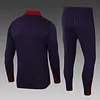 2024 England Half-Pull Training Suit Purple Soccer Jersey Set love fball