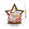 >SALE<Wooden Christmas Table Top Diamond Painting Ornament Kits Xmas Home Decor (D)