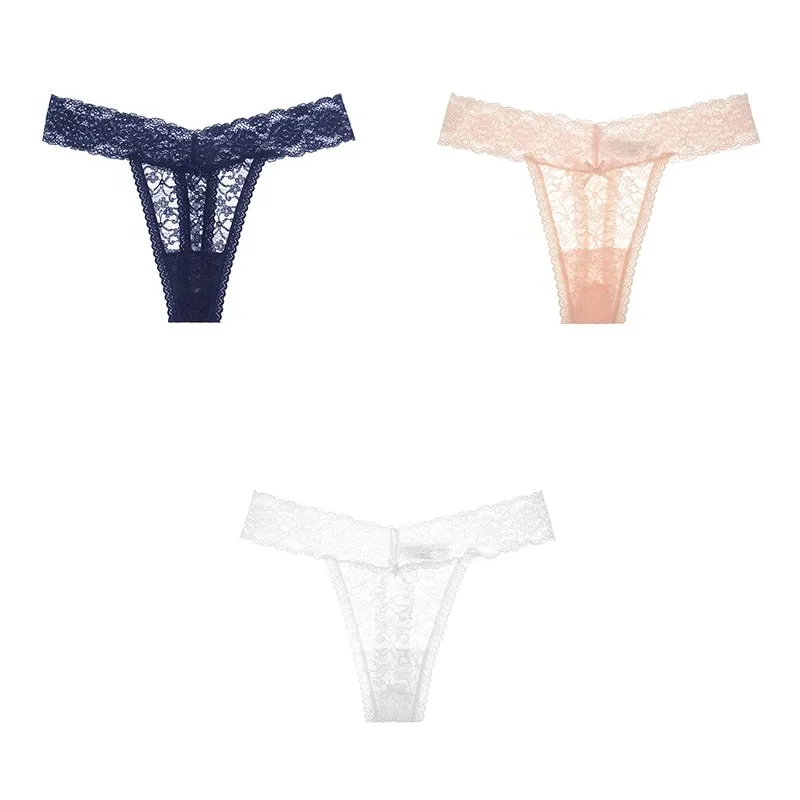 Sexy Panties Woman's Thongs Lace Underwear For Woman G-String Ladies Plus Size Lace Sexy Female Underwear Woman BANNIROU