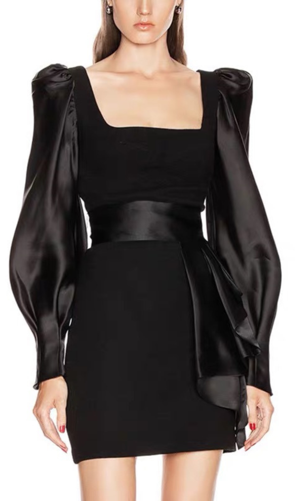 Amandine Crepe Silk Mini Dress Flowering Girl