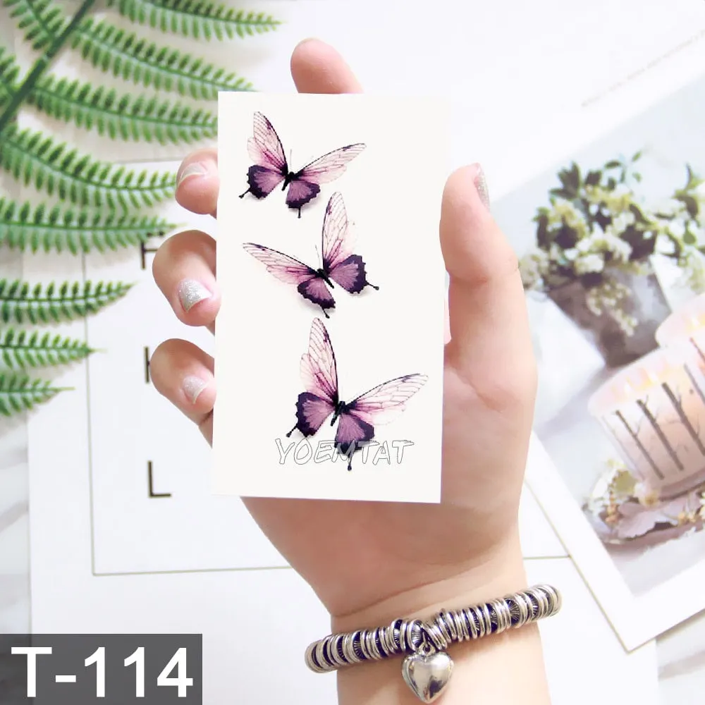 Waterproof Temporary Tattoo Sticker Cute Watercolor Cartoon Design Children Lamp Water Transfer Tatto Marine Man Girl Fake Tatoo