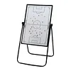 [US Local Warehouse] 35inx24in Magnetic Soccer Coaches Clipboard Tactical Dry Erase Board with Magnetic Markers Pen Eraser Portable Tactical Clipboard with Adjustable Stand for Basketball Volleyball Coaches