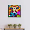 Cow Glass Painting-Paint by Numbers Acrylic Painting 40*40CM