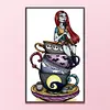 Tea Cup Sally-11CT Stamped Cross Stitch 30*50cm/11.81*19.69in