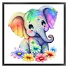 Elephant - 18CT Stamped Cross Stitch 20*20cm/7.87*7.87in