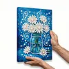 (20x30cm)DIY Flower Vase Framed Handmade Pearl Painting Art Craft Kit Living Home Decor