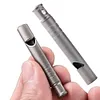 Outdoor Titanium Emergency Whistle EDC Whistle Necklace Pet Training Whistles