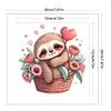 (Stamped/Counted) Sloth - 18CT Cross Stitch 20*20cm/7.87*7.87in