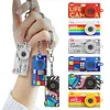 Thumb Camera with Long Battery Life Mini Camera Keychain Bag Charms with 1.47In IPS Screen 1440p 2K for Beginners Teens and Adults