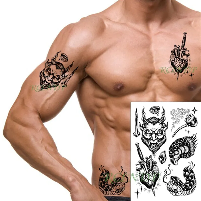Waterproof Temporary Tattoo Sticker Sexy Thigh Love Sick English Words Gothic Water Transfer Fake Tatto Flash Tatoo for Women