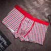 Pure Cotton Breathable Check Boxer Briefs