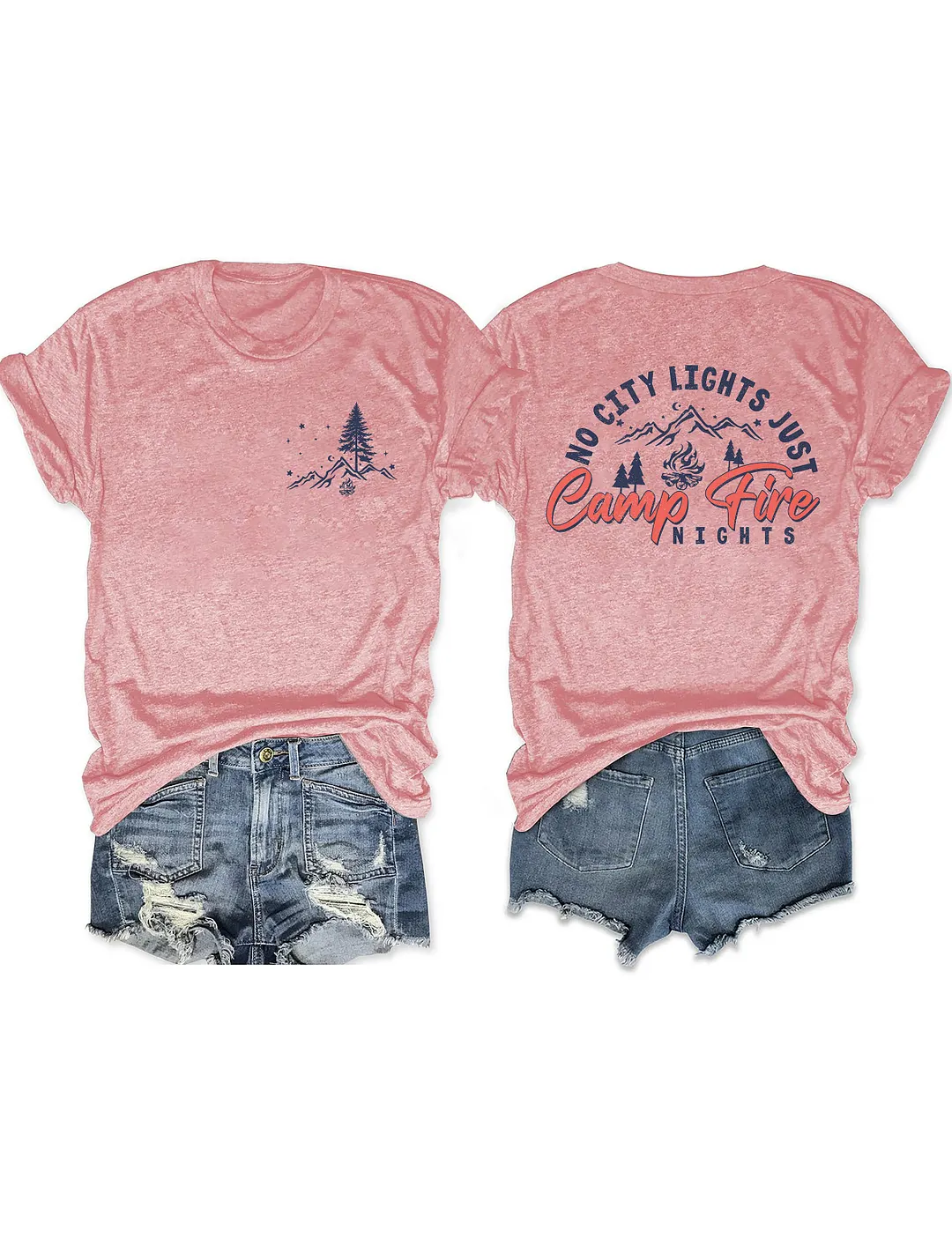 No City Lights Just Campfire Nights T-shirt