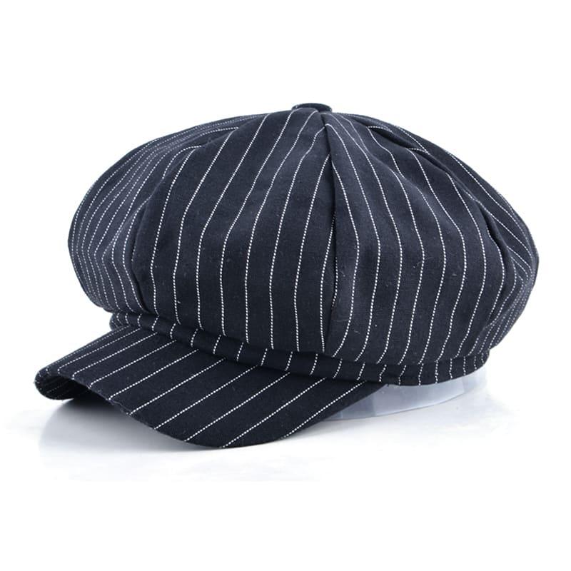 Reims Striped Newsboy Cap