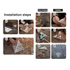 Outdoor Campfire Stove Barbecue Hanger Stainless Steel Camping Hanging Platform Picnic Wood Stove Convenient Charcoal Stove Triangle Hanging Stove