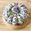 Pumpkin Shaped Magnetic Needle Pin Cushion Holder DIY Craft Random Pattern