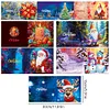 8 Pcs/Set Diamond Painting Christmas Greeting Card