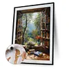 (US Local)Paint By Numbers Kit On Canvas DIY Oil Art Window Picture Home Art Decor40x50cm