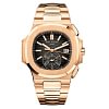 41mm Chronograph 18k Rose Gold Black Dial