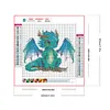 >SALE<5D DIY Full Round Drill Diamond Painting Young Dragon Kit Home Decor 30x30cm