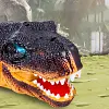 Simulated dinosaur transmitter electric burst large-capacity sound and light Tyrannosaurus rex hand puppet head toy