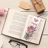 3Pcs Special Shaped Blessing Flowers DIY Diamond Painting Bookmark Making Kit