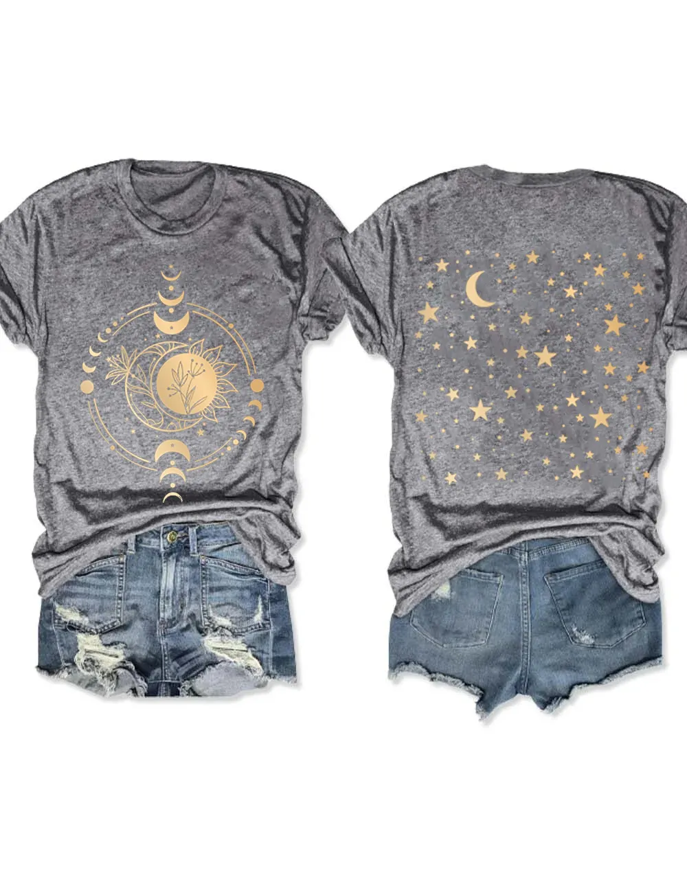 Shiny Mysterious Moon Phase T-shirt