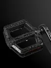 2 Pairs Bike Flat Pedals & Reflector Non-Slip Bike Pedals for Road Mountain Bike