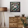 (US Local)Paint By Numbers Kit On Canvas DIY Oil Art Lotus Home Wall Decor 40x40cm