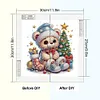 (US Local)4pack Xmas Animal-Special Shaped Diamond Painting Kit(30x30cm)