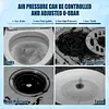 Air Plunger for Toilet, Stainless Steel Air Plunger Drain Clog Remover Tools High Pressure Air Drain Blaster Kit Heavy Duty Toilet Unclogger Plungers for Bathroom Kitchen Floor Drain Sink Clogged Pipe