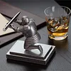 Knight Statue Pen Organizer Holder Resin Desktop Decoration