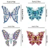 4Pcs Butterfly Brooch - 5D DIY Craft Fashion Accessories