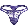Men's Sexy Lace G-String Underwear Seamless Transparent Thong